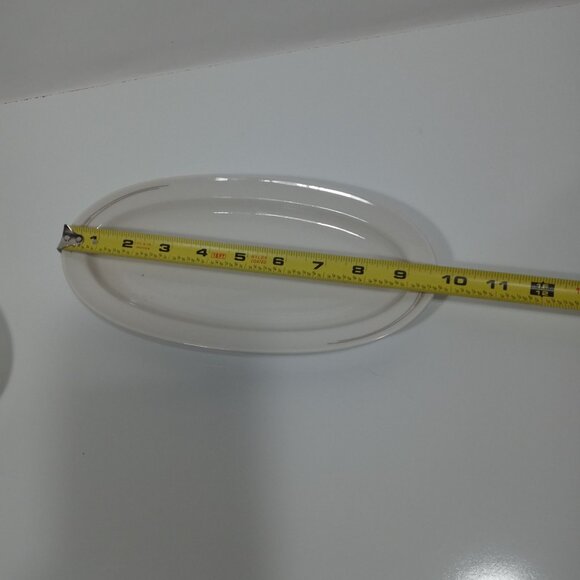 Syracuse China Oval Relish Tray Accent Trim Vintage - Picture 7 of 10
